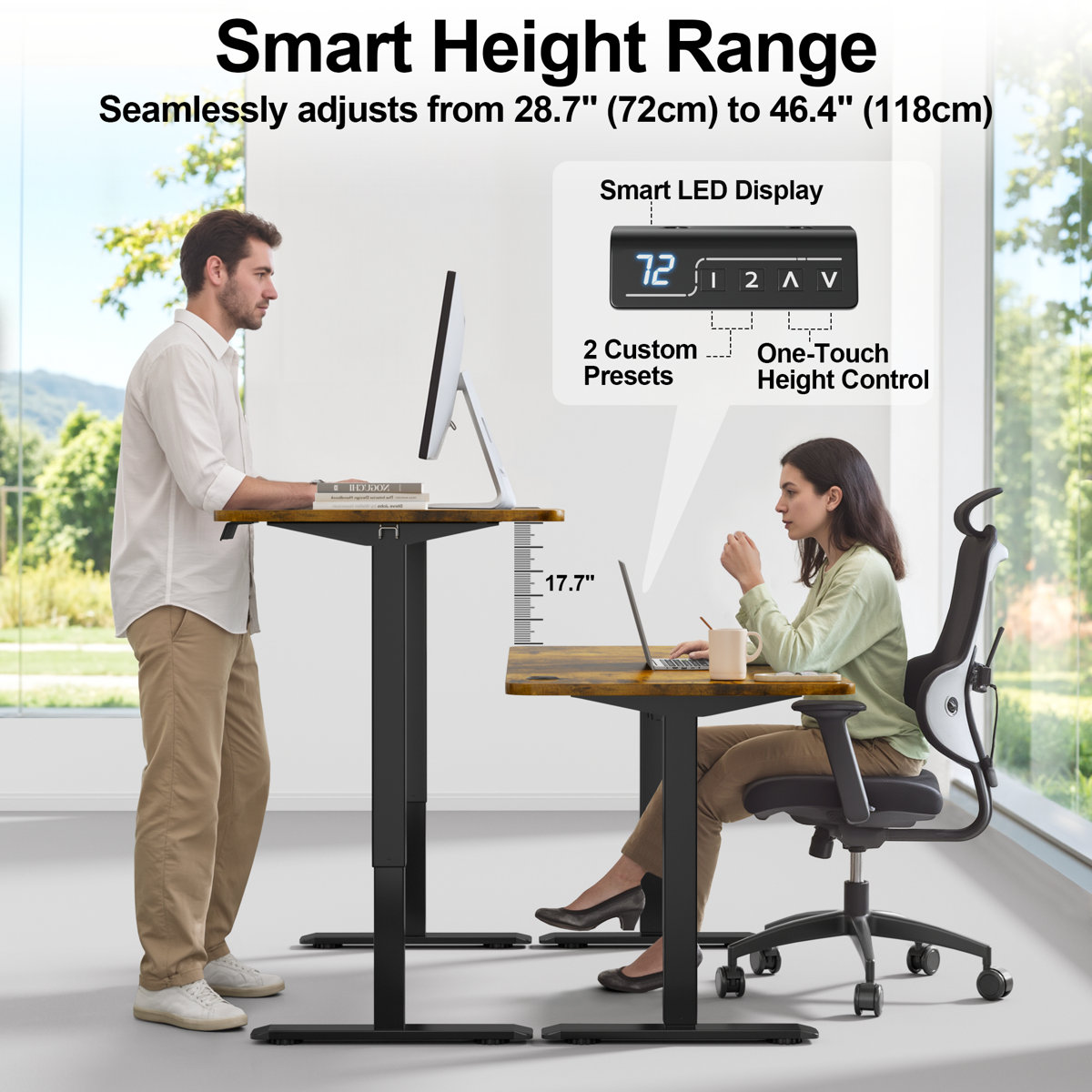 Putnam Height Adjustable Standing Desks